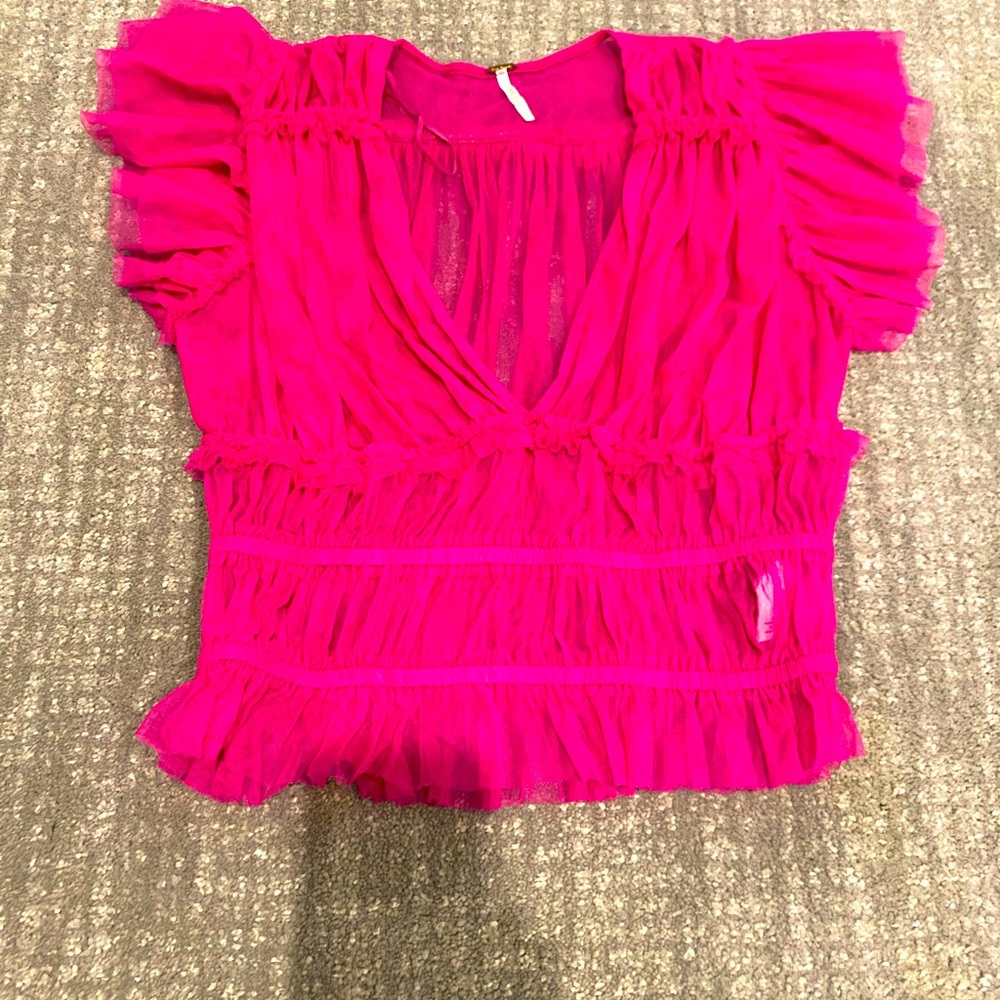Hot pink sheer free people too